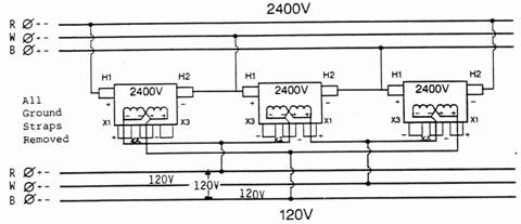 Let's look at another transformer bank connection. This has a